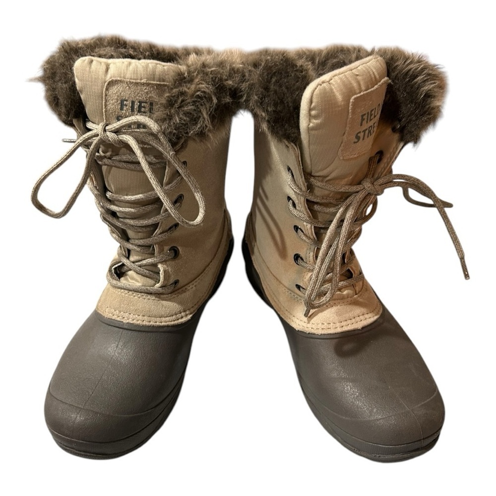 Field & Stream Women's Tan and Gray Winter Boots Size 7